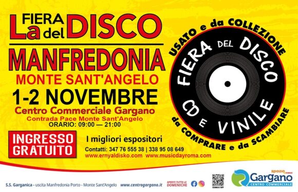 La Fiera del Disco: nuovo appuntamento al Centro Gargano
