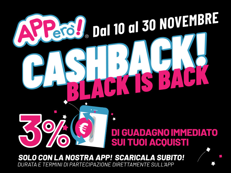 Apperò – Cashback Black is Back! Apperò – Cashback Black is Back!