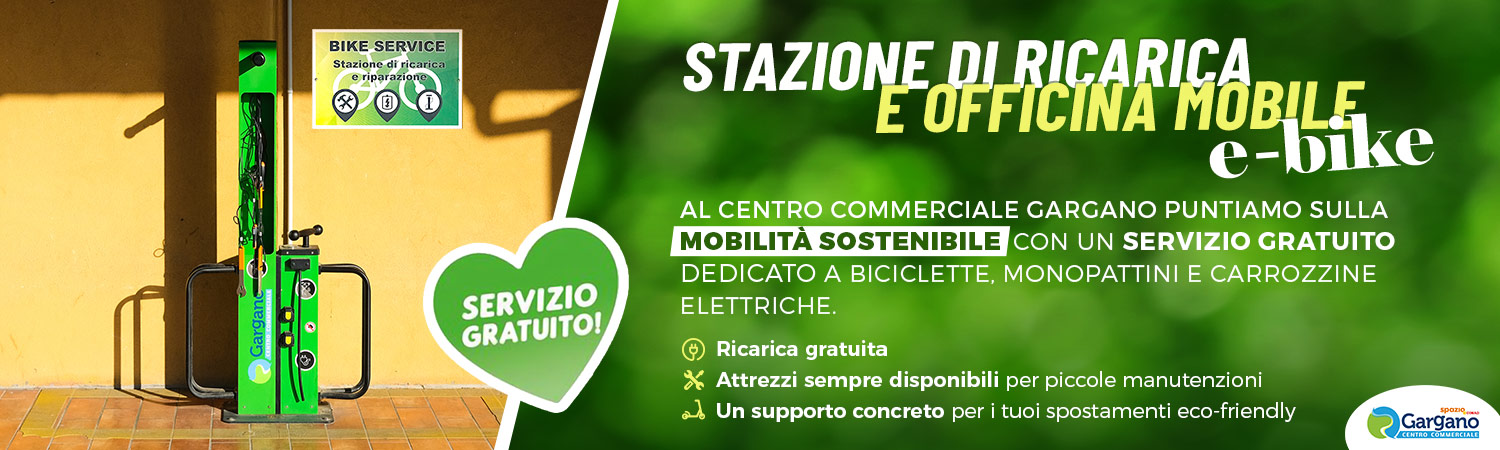 Stazione di Ricarica e officina mobile - centro commerciale gargano