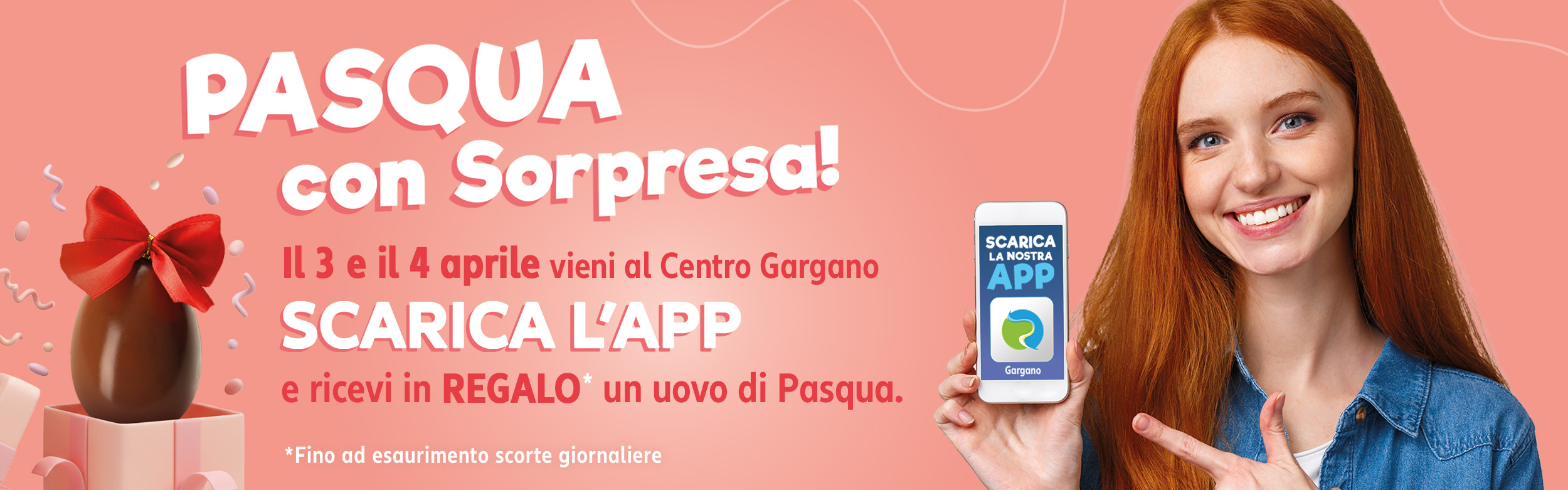 Pasqua con Sorpresa - Uovo in omaggio al Centro Gargano - slide desk